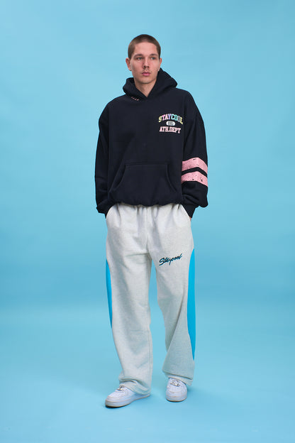 Turbo Straight Sweatpants (Heather Grey/Blue)