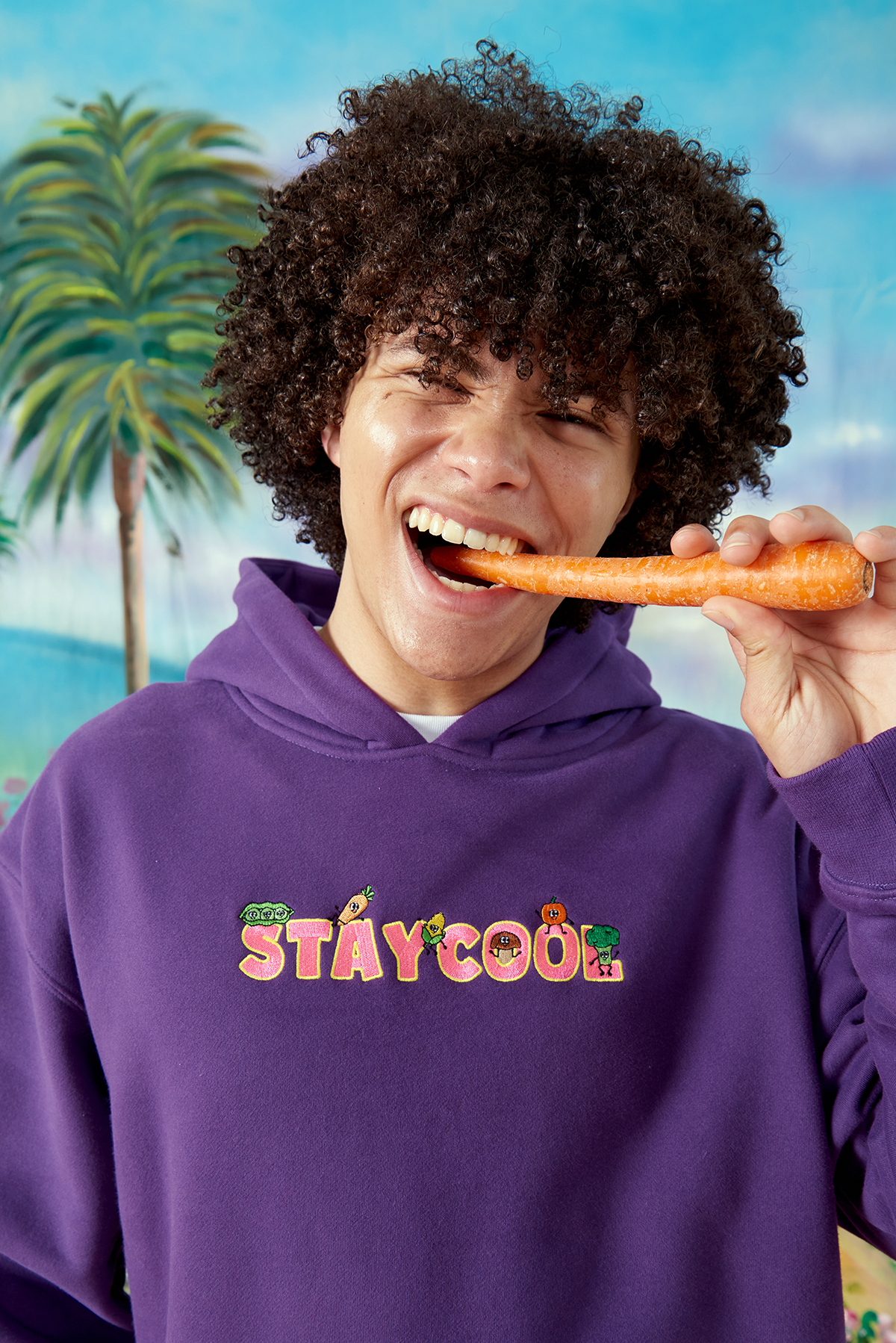 Veggies Hoodie (Purple)