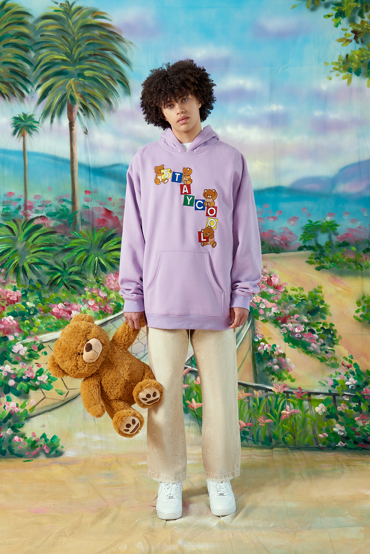 Teddy Hoodie Violet