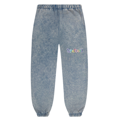 Tribal Acid Wash Sweatpants (Denim)