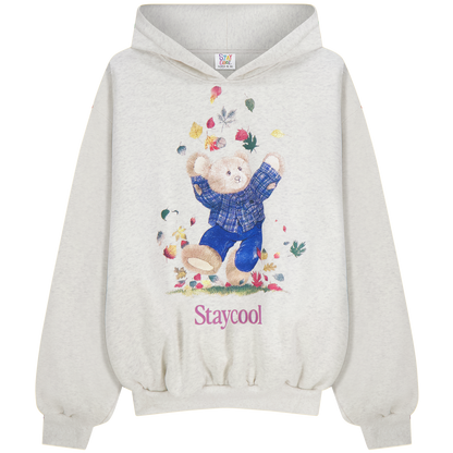 Rustic Bear Hoodie (Oatmeal Heather)