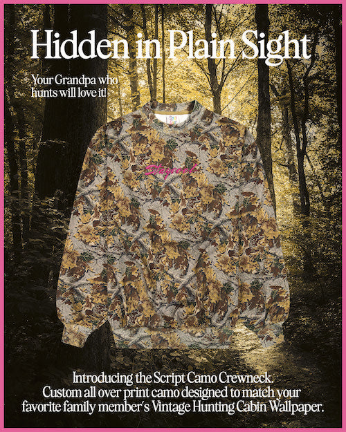 Script Camo Sweatshirt (Camo)