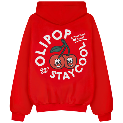 Olipop Cherry Cola Hoodie (Red)