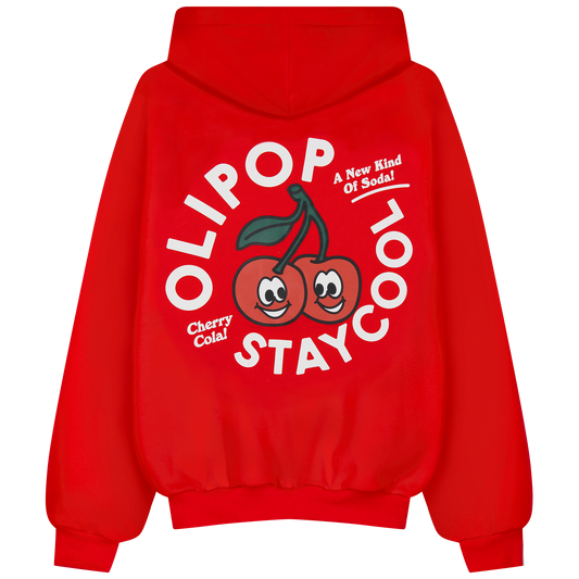 Olipop Cherry Cola Hoodie (Red)