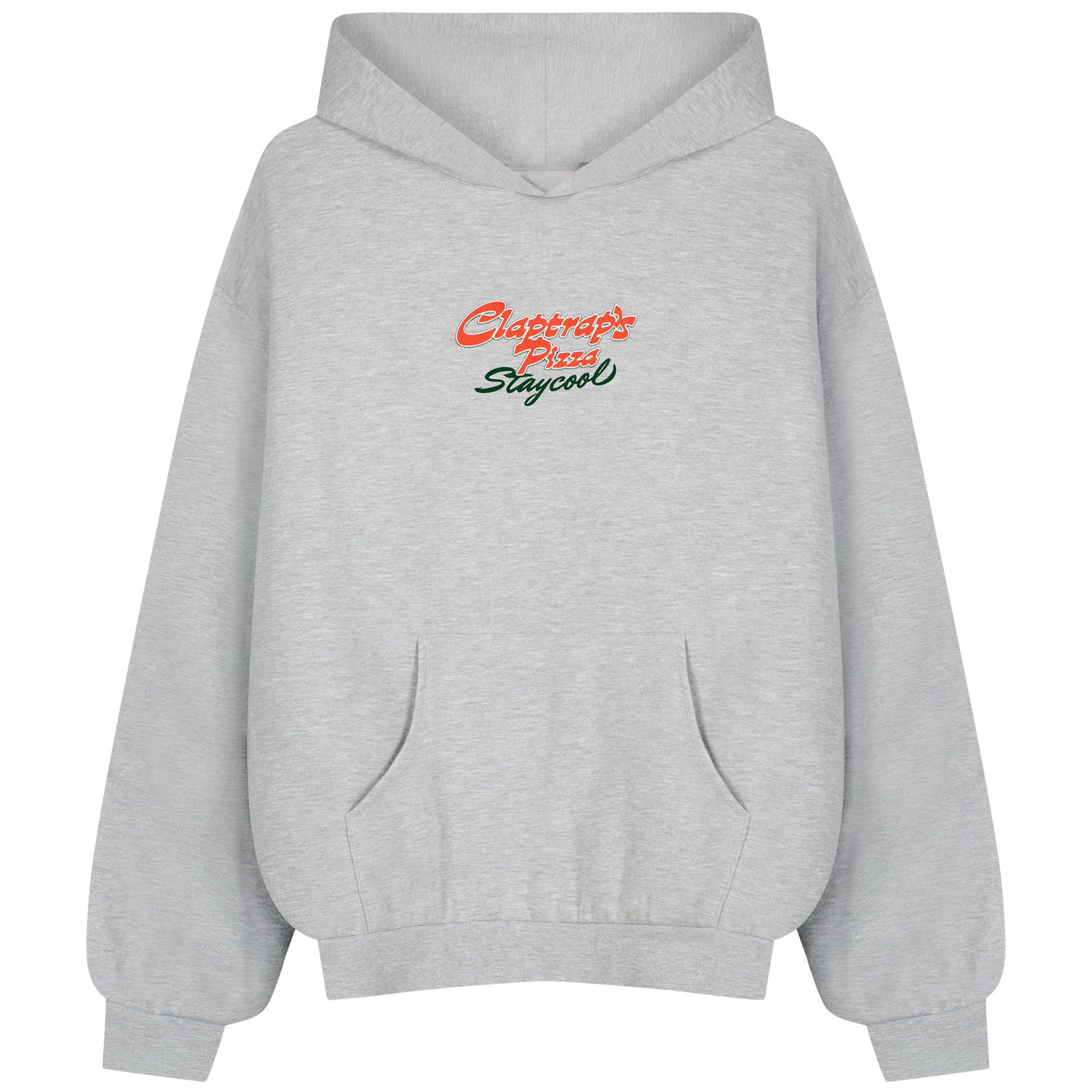 Borderlands Claptrap Pizza Hoodie (Heather Grey) – Staycoolnyc Borderlands Claptrap Pizza Hoodie (Heather Grey) – Staycoolnyc