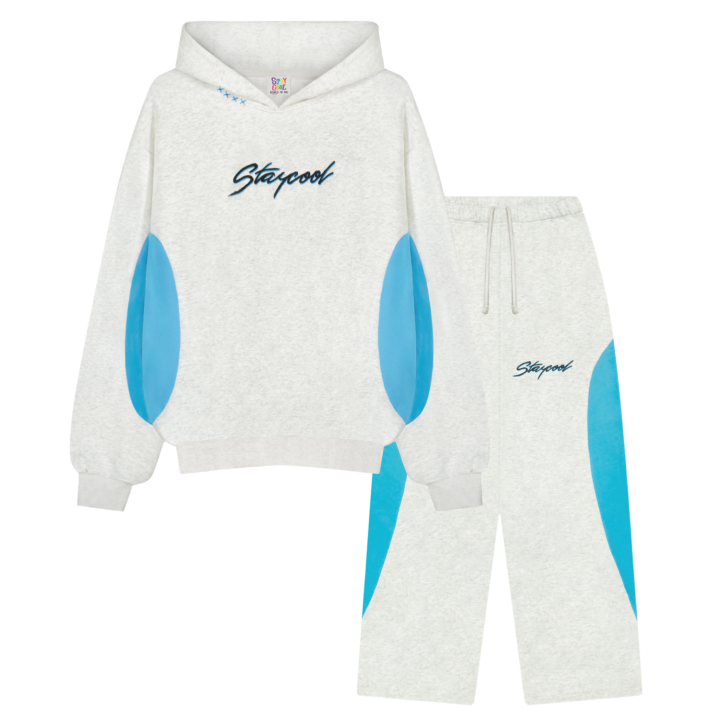 Turbo Sweatsuit Bundle (Grey/Blue)