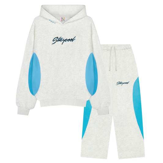 Turbo Sweatsuit Bundle (Grey/Blue)