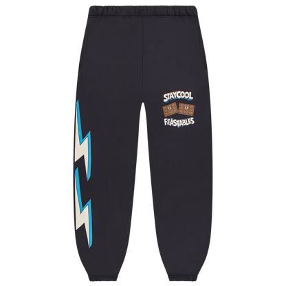 KIDS Staycool X Feastables Jogger Sweatpants (Charcoal)
