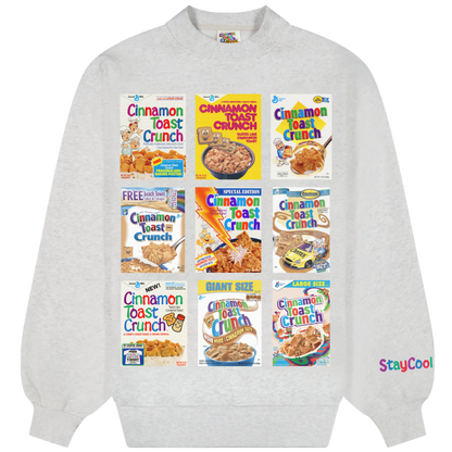 Cinnamon Toast Crunch Decades Sweatshirt (Ash Grey)