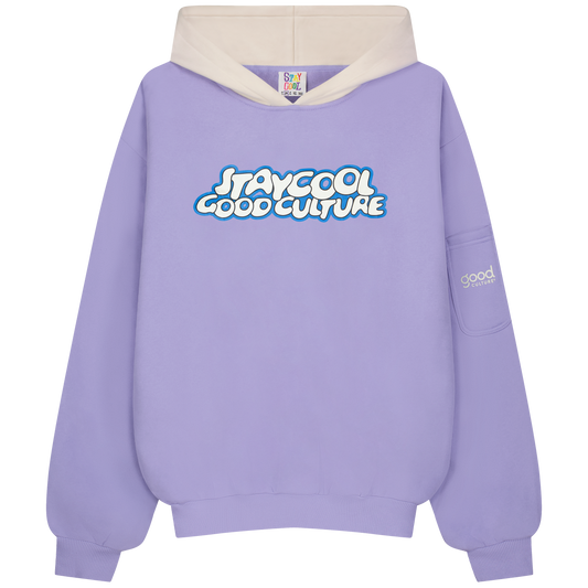 Staycool X Good Culture Hoodie (Violet/Cream)