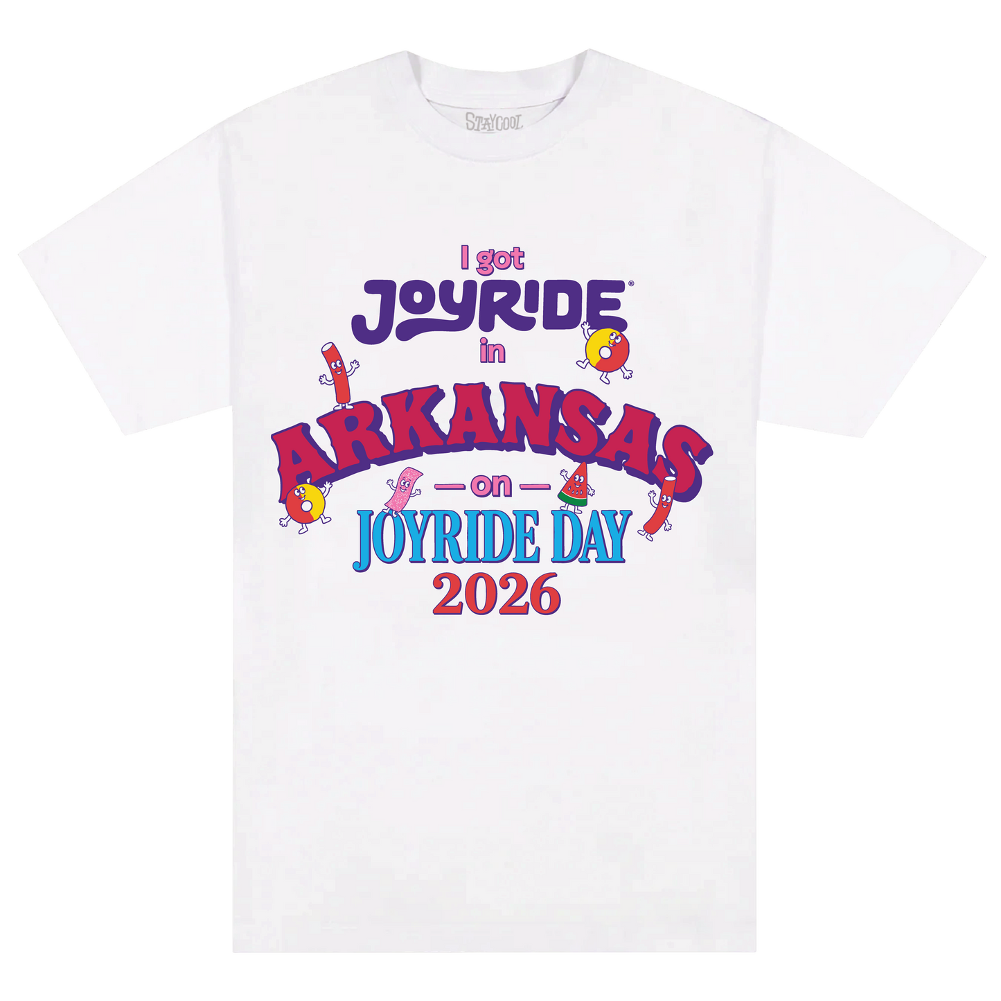 Staycool X Joyride Arkansas Tee (White)
