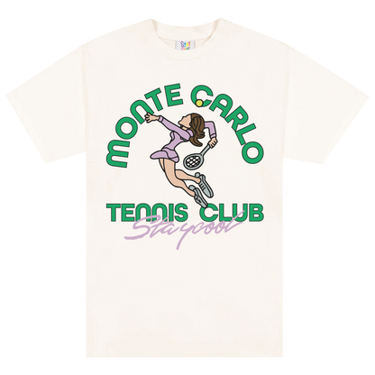 Monte Carlo Tennis Tee (Off-White)