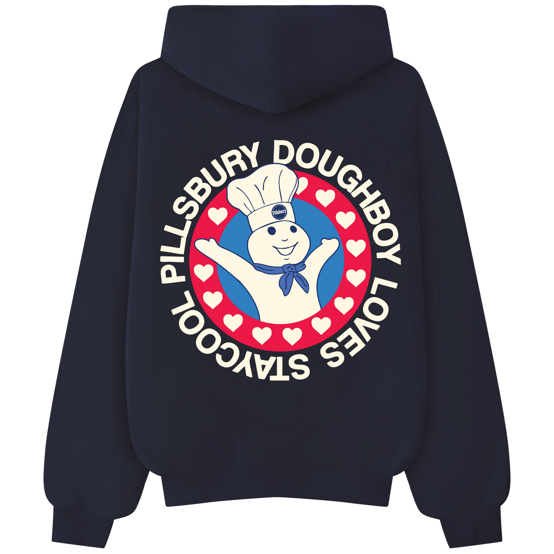 【極美品】84年 THE PILLSBURY CO スウェット Pillsbury Love Hoodie (Navy) – Staycoolnyc