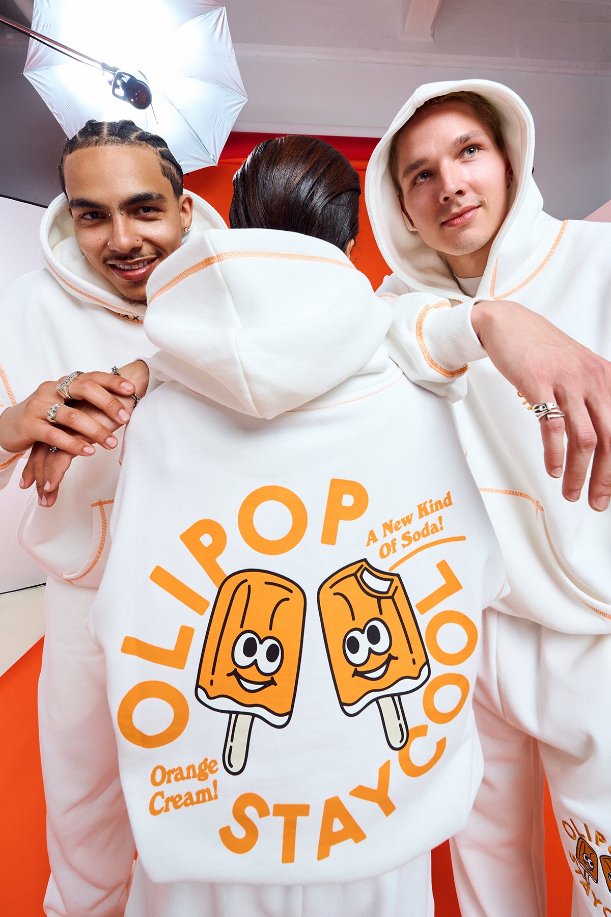 Olipop Orange Cream Hoodie (White)