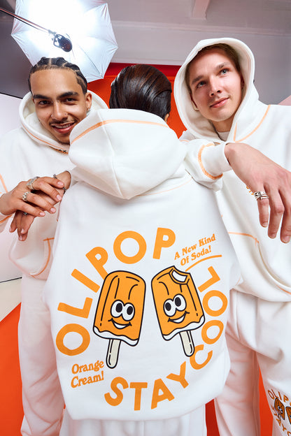 Olipop Orange Cream Hoodie (White)
