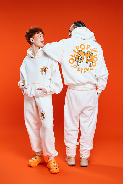 Olipop Orange Cream Sweatpants (White)