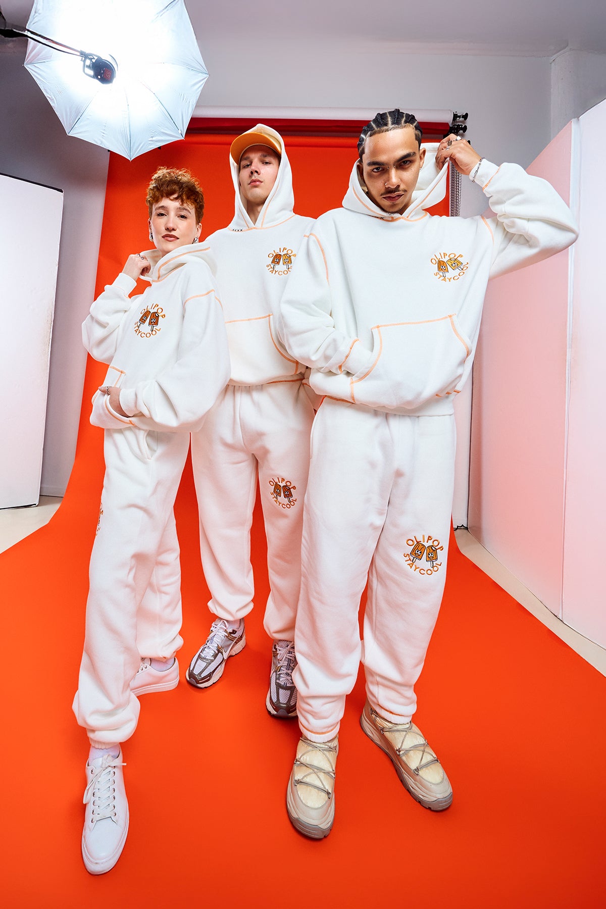 Olipop Orange Cream Sweatpants (White)