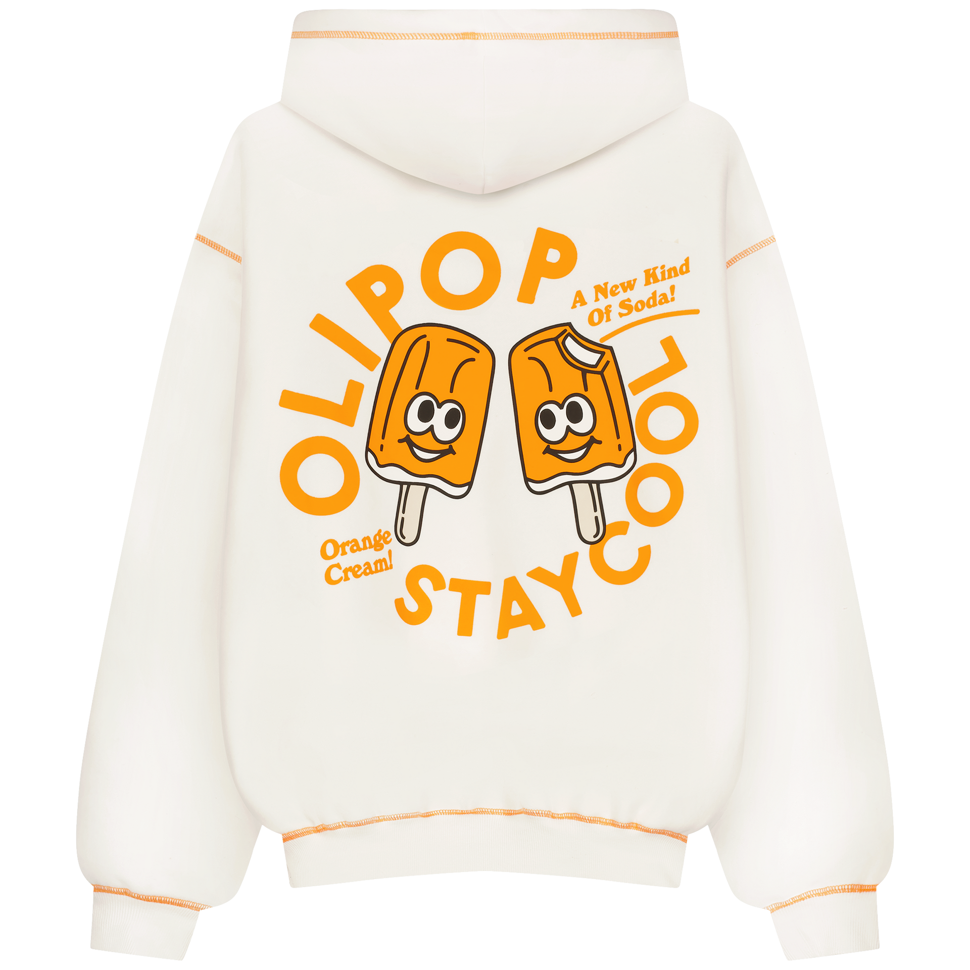 Olipop Orange Cream Hoodie (White) – Staycoolnyc