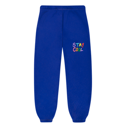 Puff Paint Sweatpants (Royal Blue)