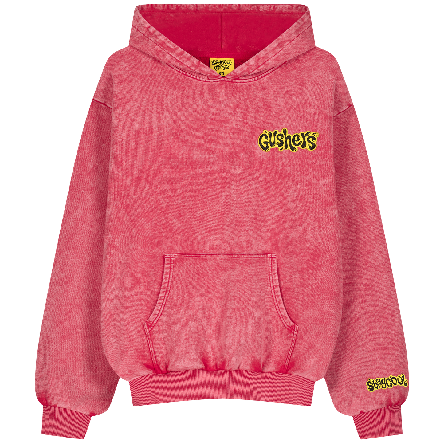 Staycool X Gushers Acid Wash Hoodie (Strawberry)