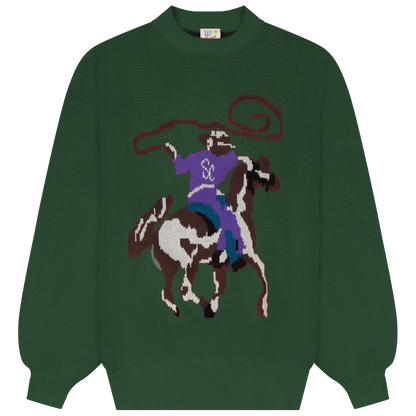 Rodeo Knit Sweater (Green)