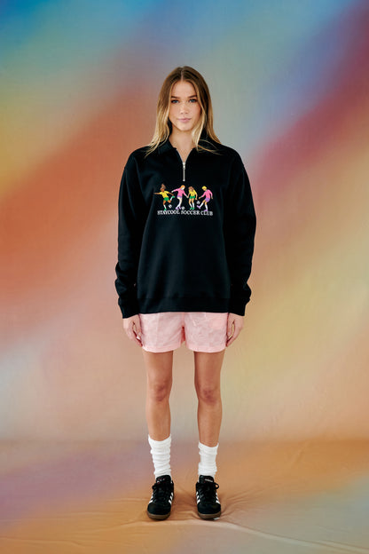 Soccer 1/4 Zip Sweatshirt (Black)