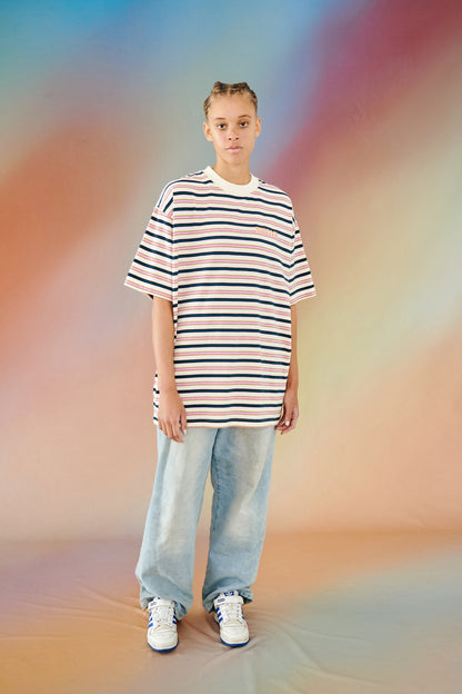 Bubblegum Striped Tee (Multi)