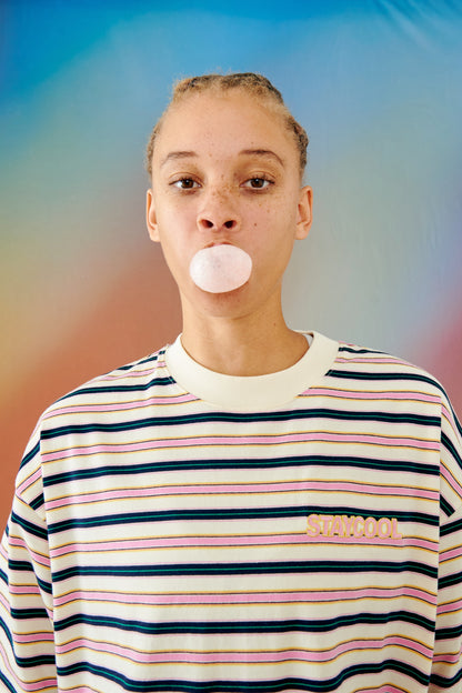 Bubblegum Striped Tee (Multi)