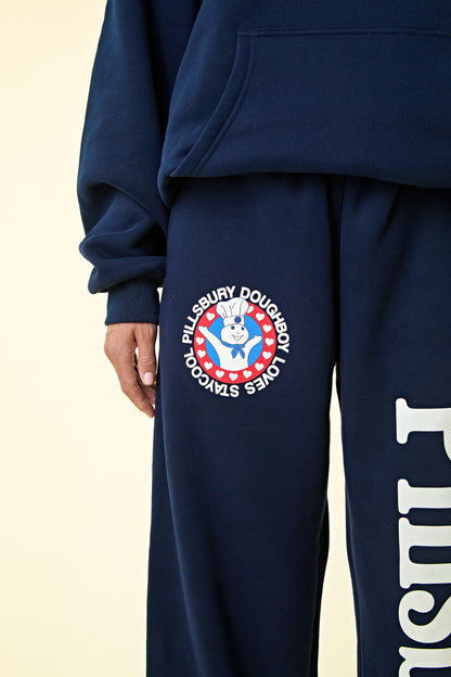 Pillsbury Love Straight Sweatpants (Navy)