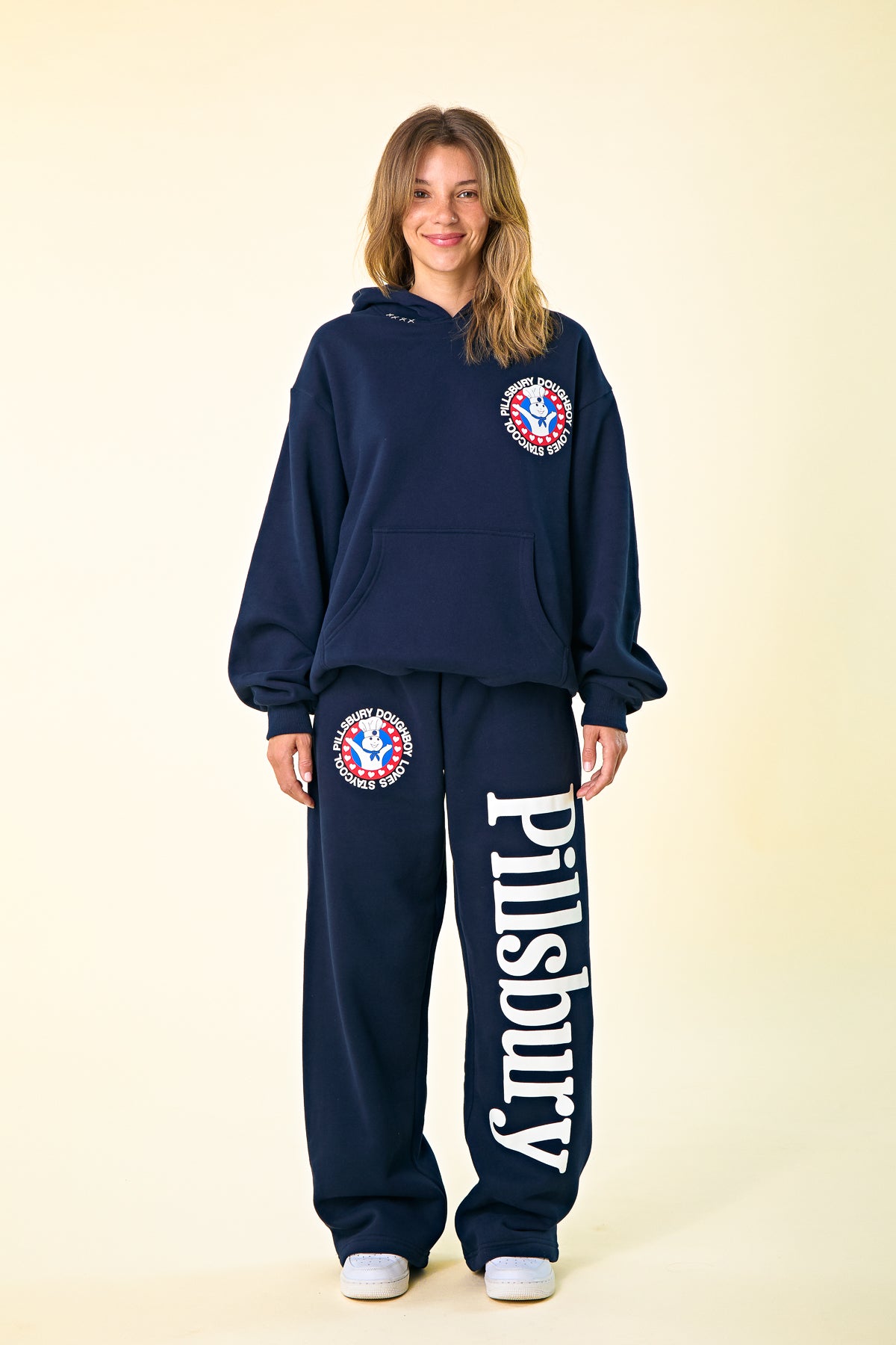 Pillsbury Love Straight Sweatpants (Navy)