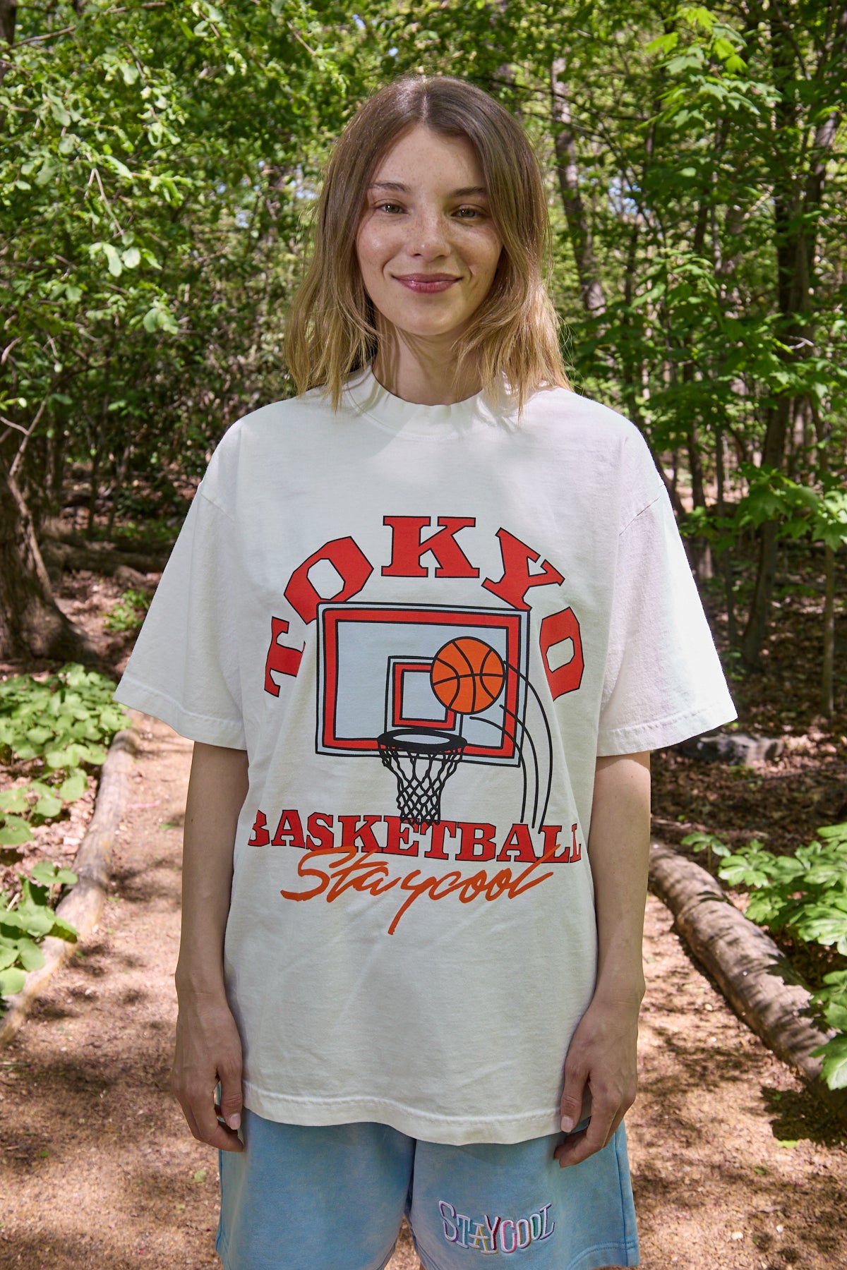 Tokyo Basketball Tee (Off-White)