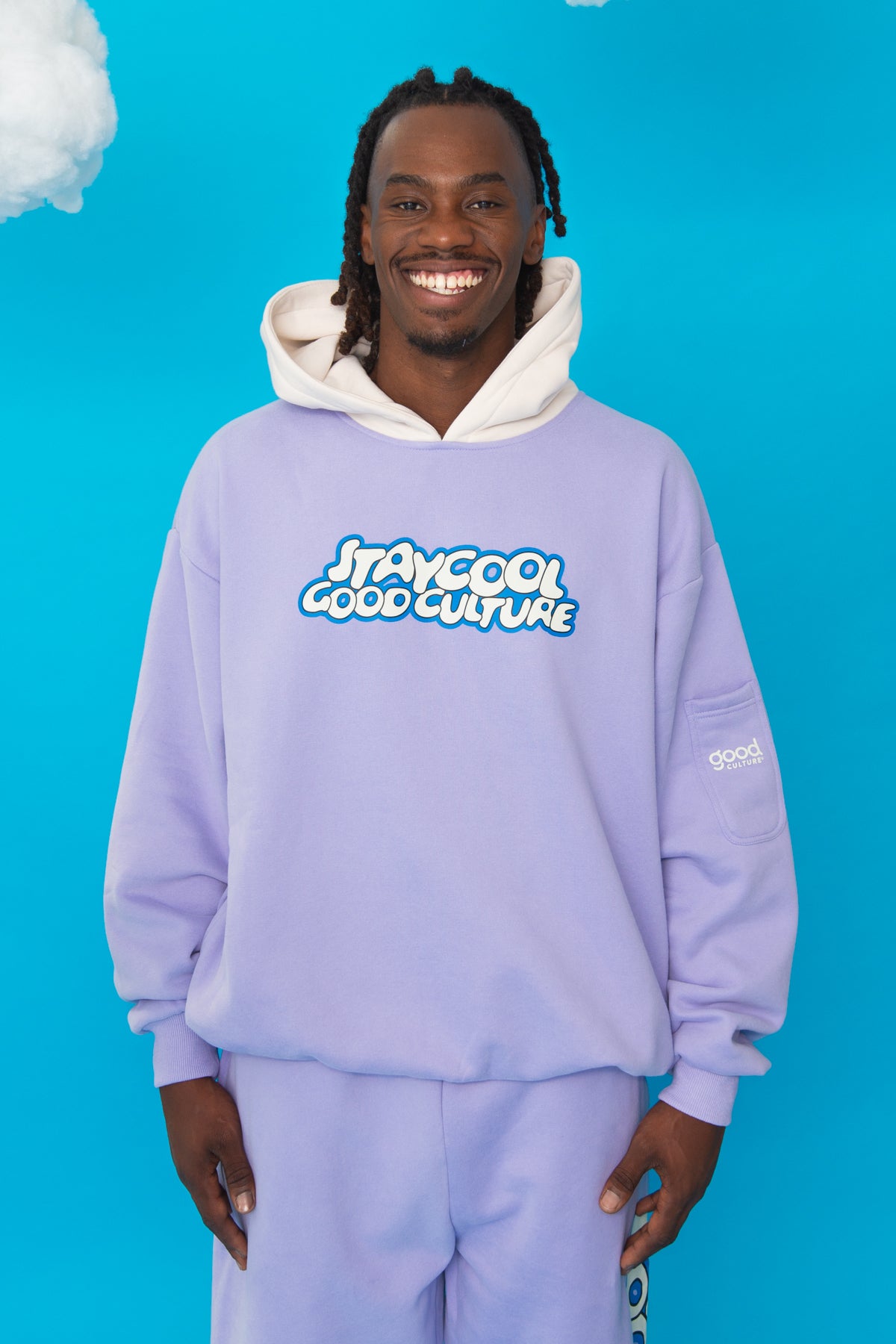 Staycool X Good Culture Hoodie (Violet/Cream)