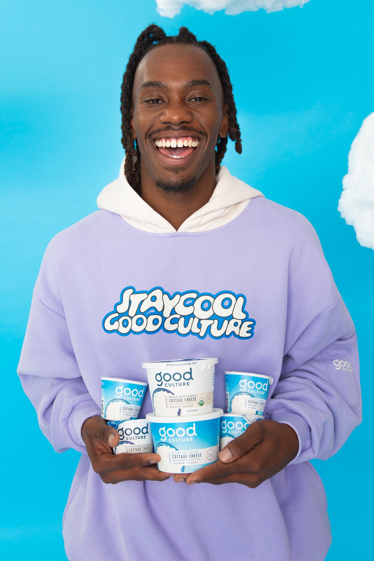 Staycool X Good Culture Hoodie (Violet/Cream)