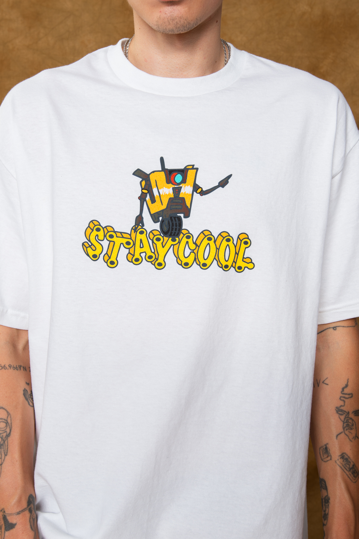 Borderlands Claptrap Logo Tee (White)