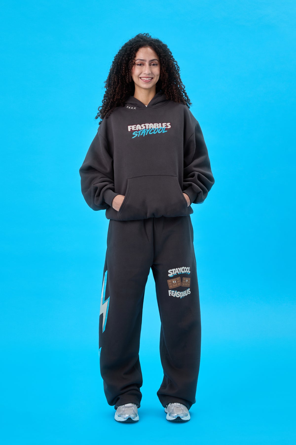 ADULT Staycool X Feastables Hoodie (Charcoal)