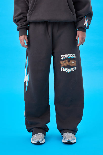 ADULT Staycool X Feastables Straight Sweatpants (Charcoal)