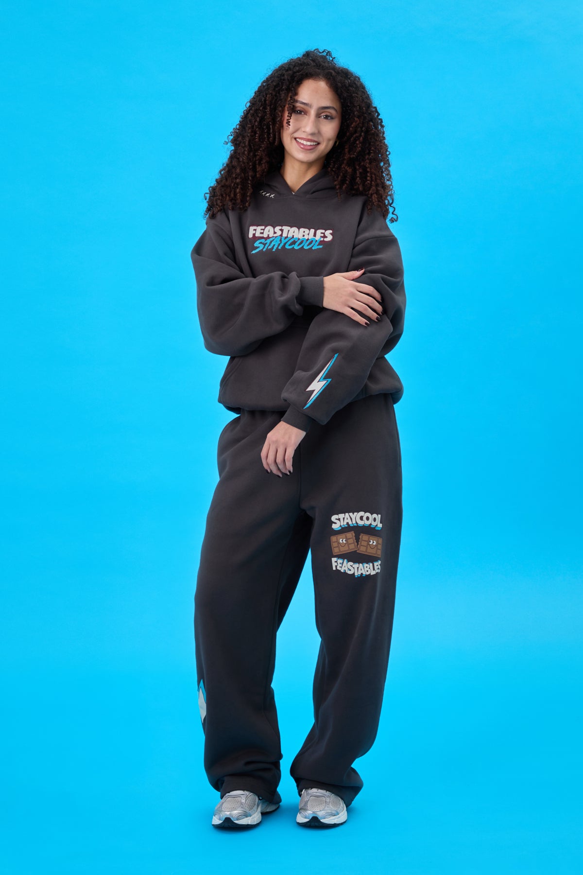 ADULT Staycool X Feastables Hoodie (Charcoal)