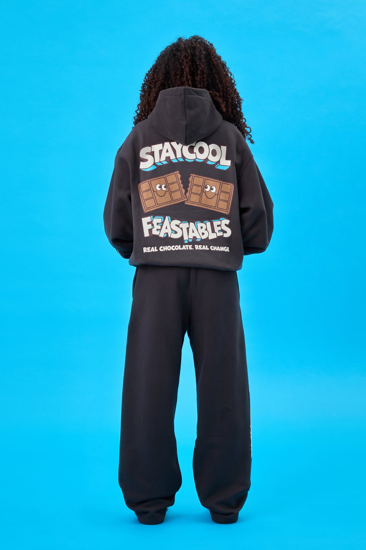 ADULT Staycool X Feastables Straight Sweatpants (Charcoal)