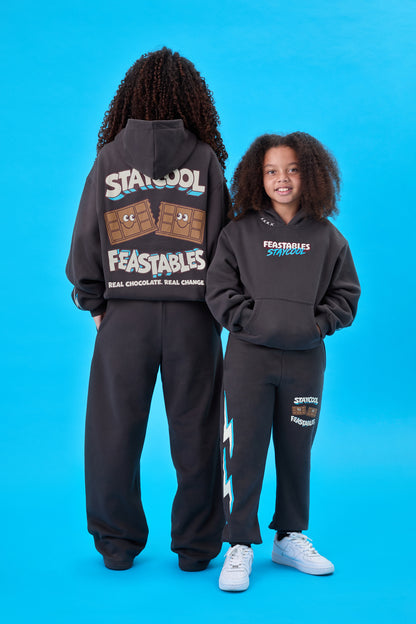 KIDS Staycool X Feastables Hoodie (Charcoal)
