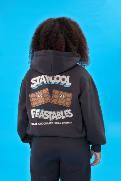 KIDS Staycool X Feastables Hoodie (Charcoal)