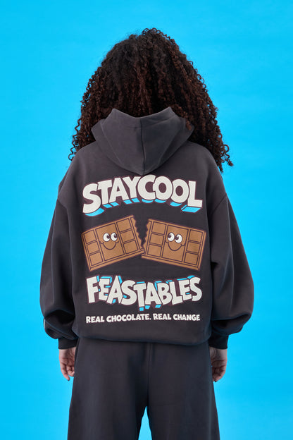 ADULT Staycool X Feastables Hoodie (Charcoal)