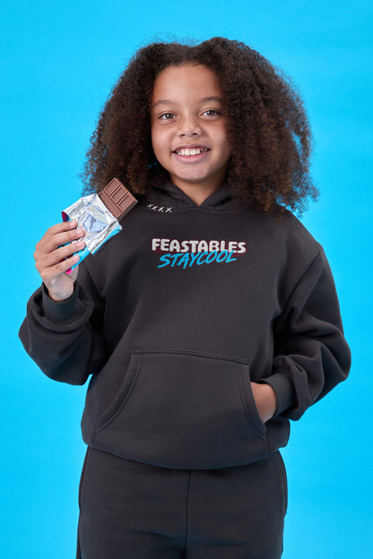 KIDS Staycool X Feastables Hoodie (Charcoal)