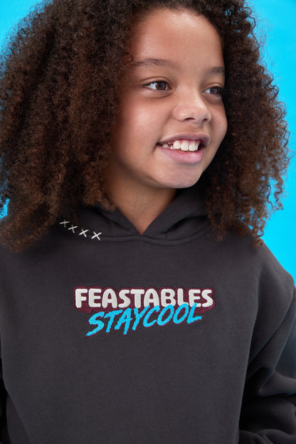 KIDS Staycool X Feastables Hoodie (Charcoal)
