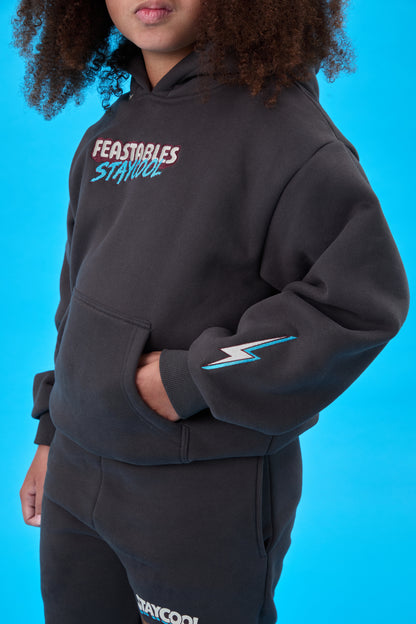 KIDS Staycool X Feastables Hoodie (Charcoal)