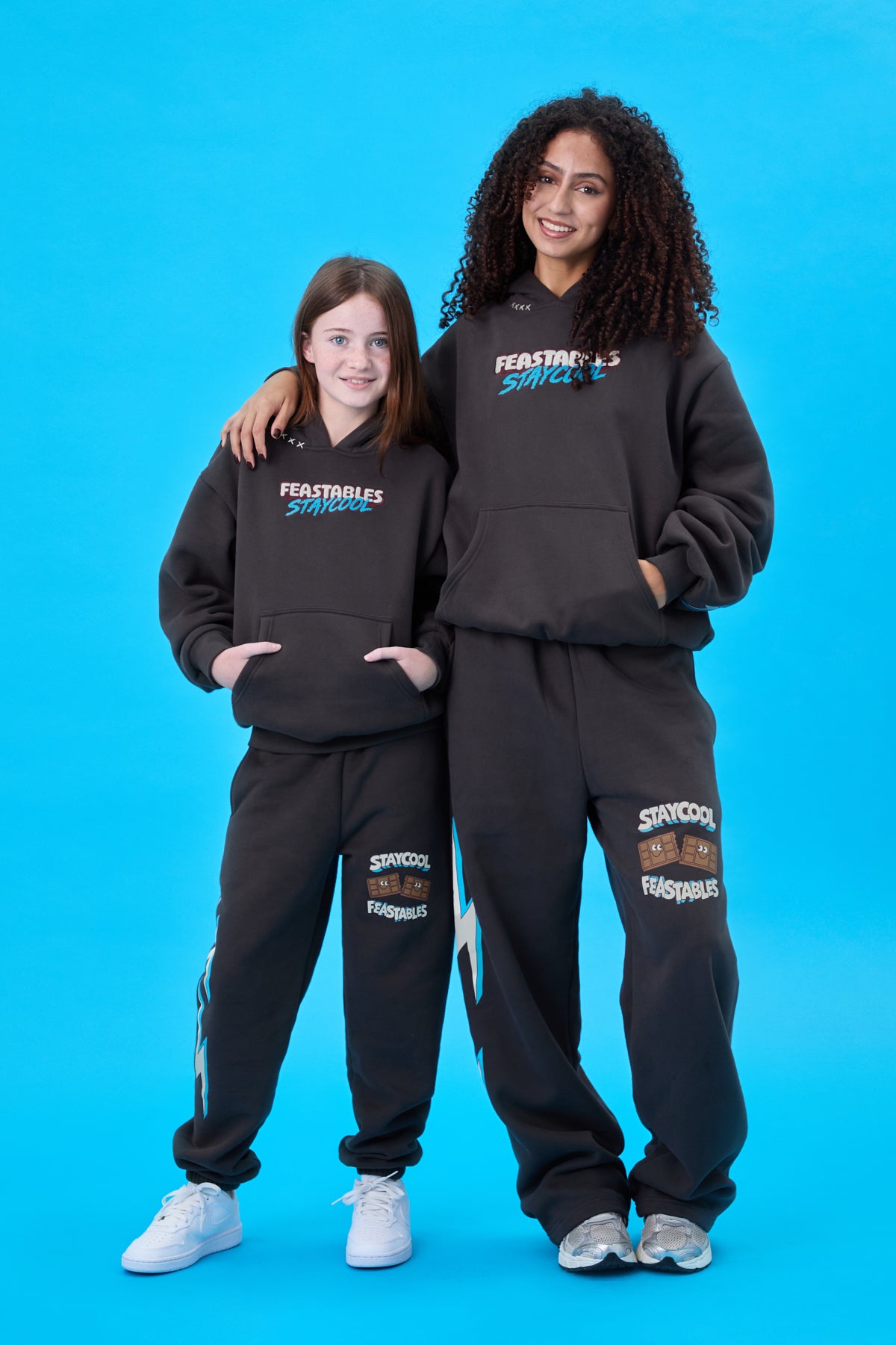 KIDS Staycool X Feastables Hoodie (Charcoal)
