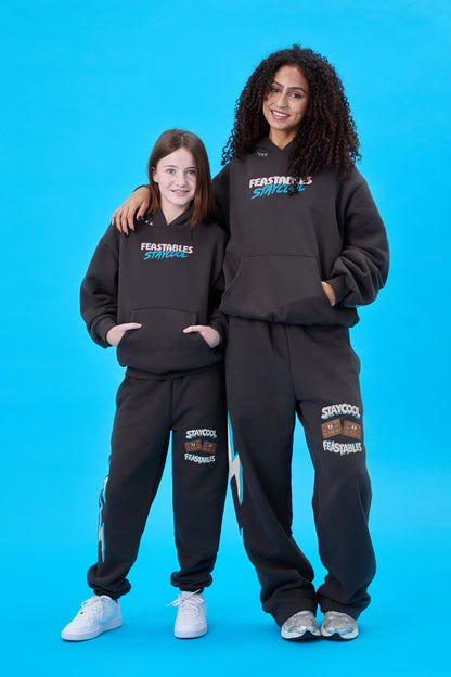 KIDS Staycool X Feastables Hoodie (Charcoal)