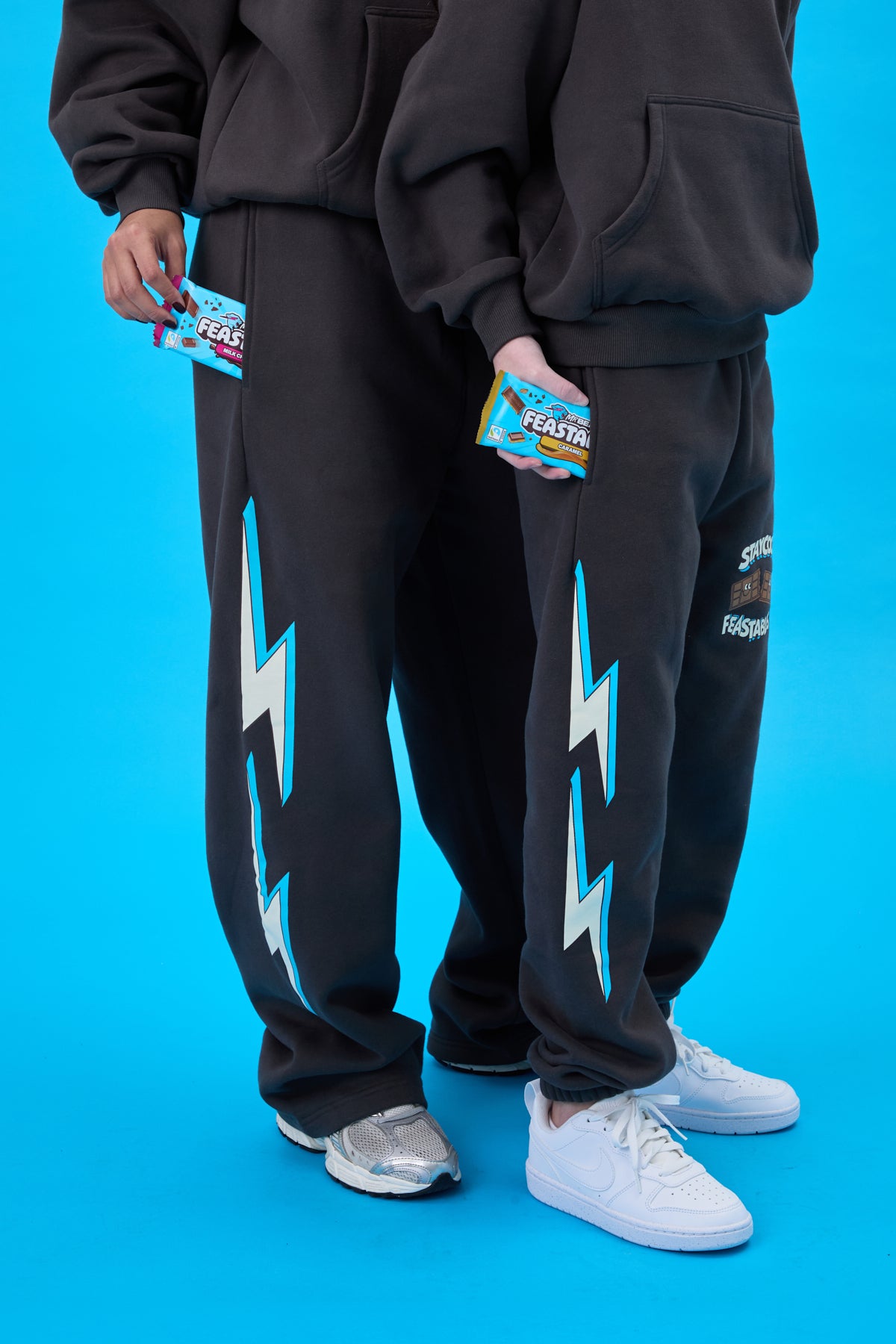 KIDS Staycool X Feastables Jogger Sweatpants (Charcoal)