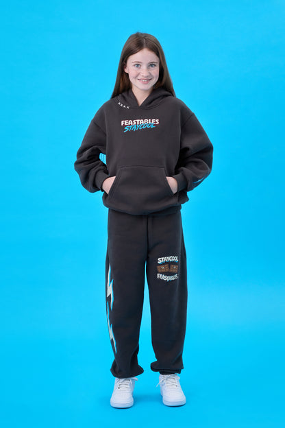 KIDS Staycool X Feastables Hoodie (Charcoal)