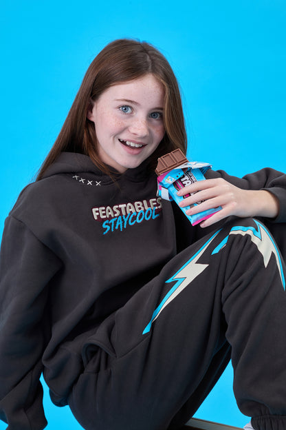 KIDS Staycool X Feastables Jogger Sweatpants (Charcoal)