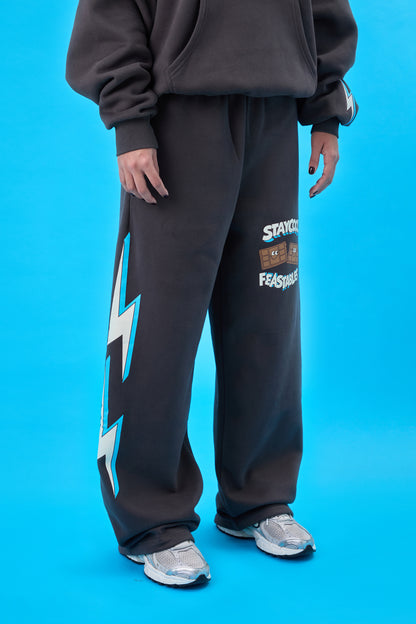 ADULT Staycool X Feastables Straight Sweatpants (Charcoal)